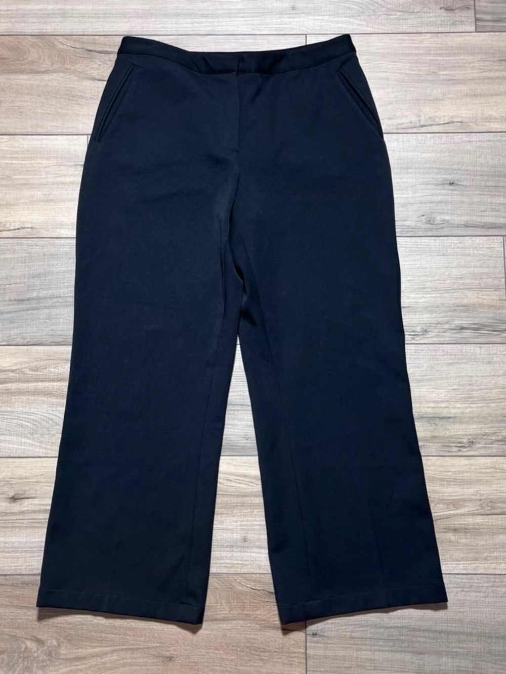 St. John Sport Womens Vintage Dress Pants Size 10 Black Polyester Viscose